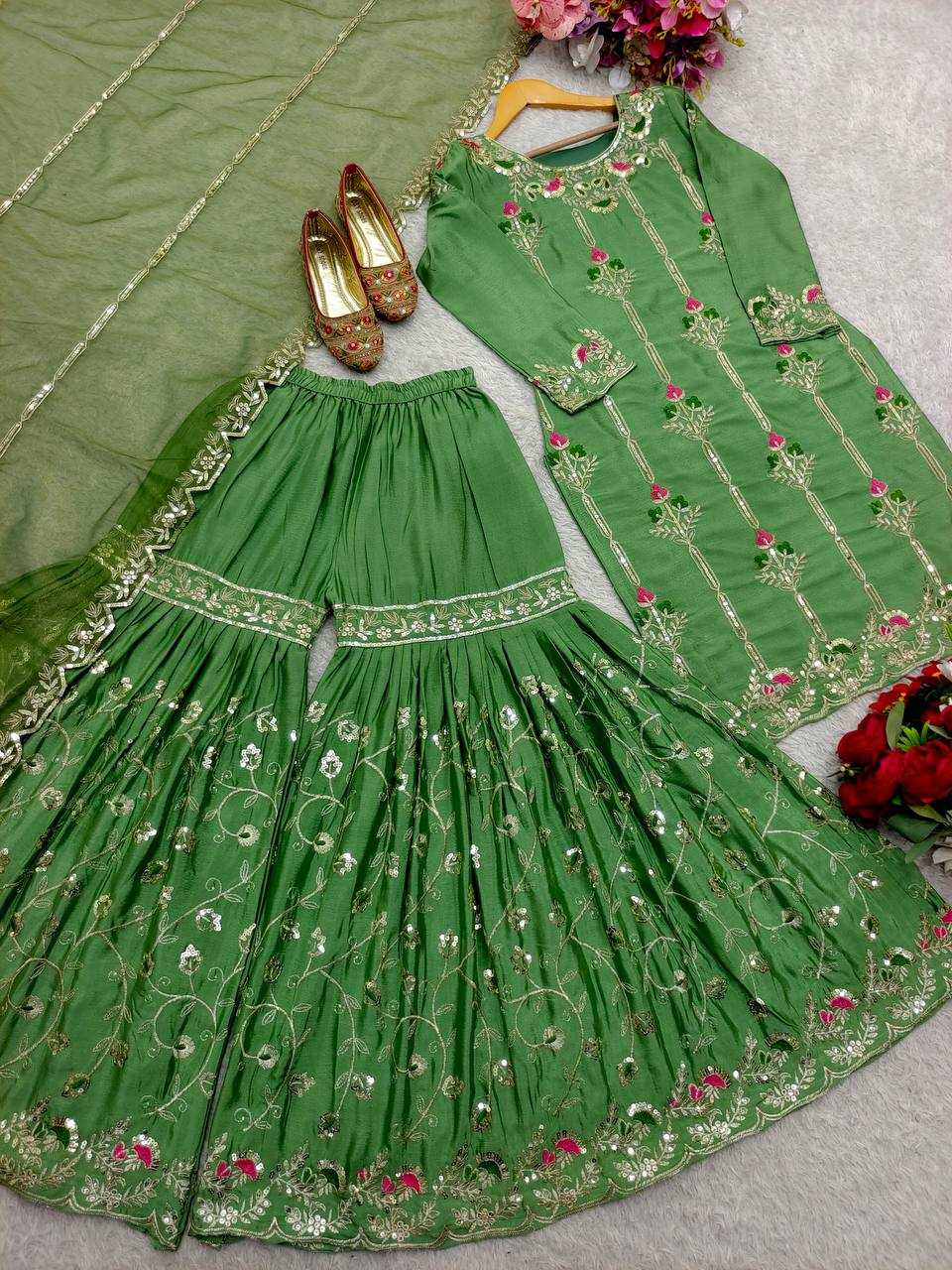 Ynf Chinon Silk KESH506 134 Suits & Dresses Wholesale Ladies Suits Embroidery Suits Designer Suits Manufacturer