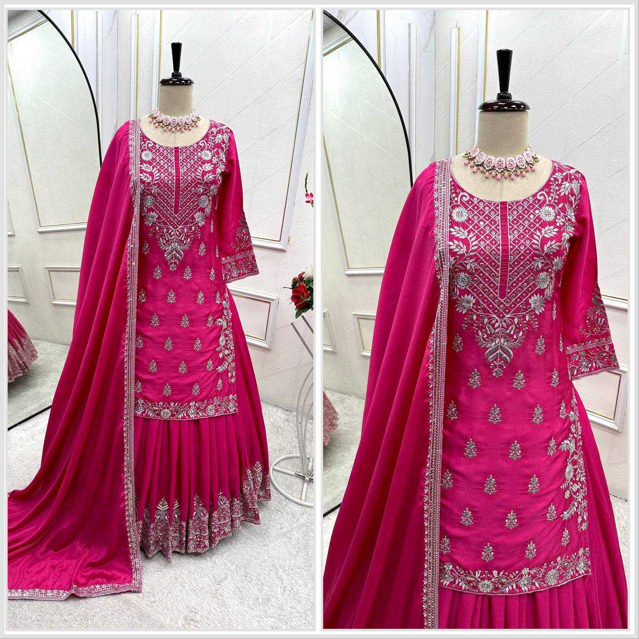 Ynf Chinon Silk KESH506 141 Lehengas Wholesale Designer Lehenga Fancy Lehenga Embroidered Lehenga Manufacturer