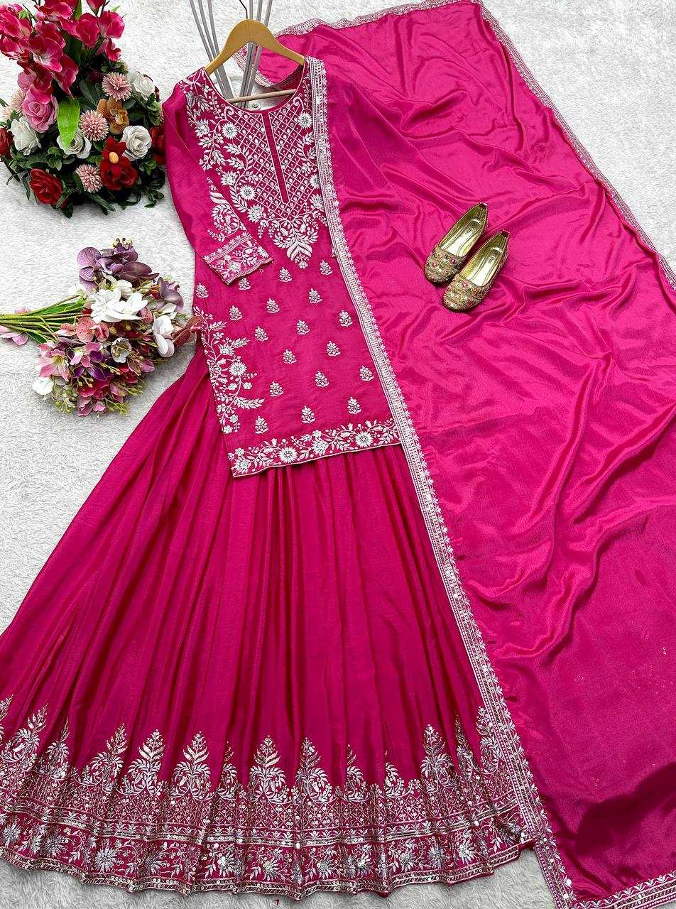 Ynf Chinon Silk KESH506 141 Lehengas Wholesale Designer Lehenga Fancy Lehenga Embroidered Lehenga Manufacturer