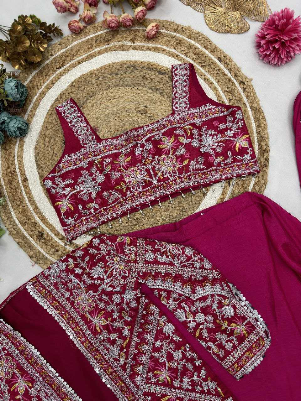 Ynf Chinon Silk KESH516 9250 Sarees Wholesale Ready To Wear Sarees Party Wear Sarees Fancy Sarees Embroidered Sarees Saree with Jacket Manufacturer