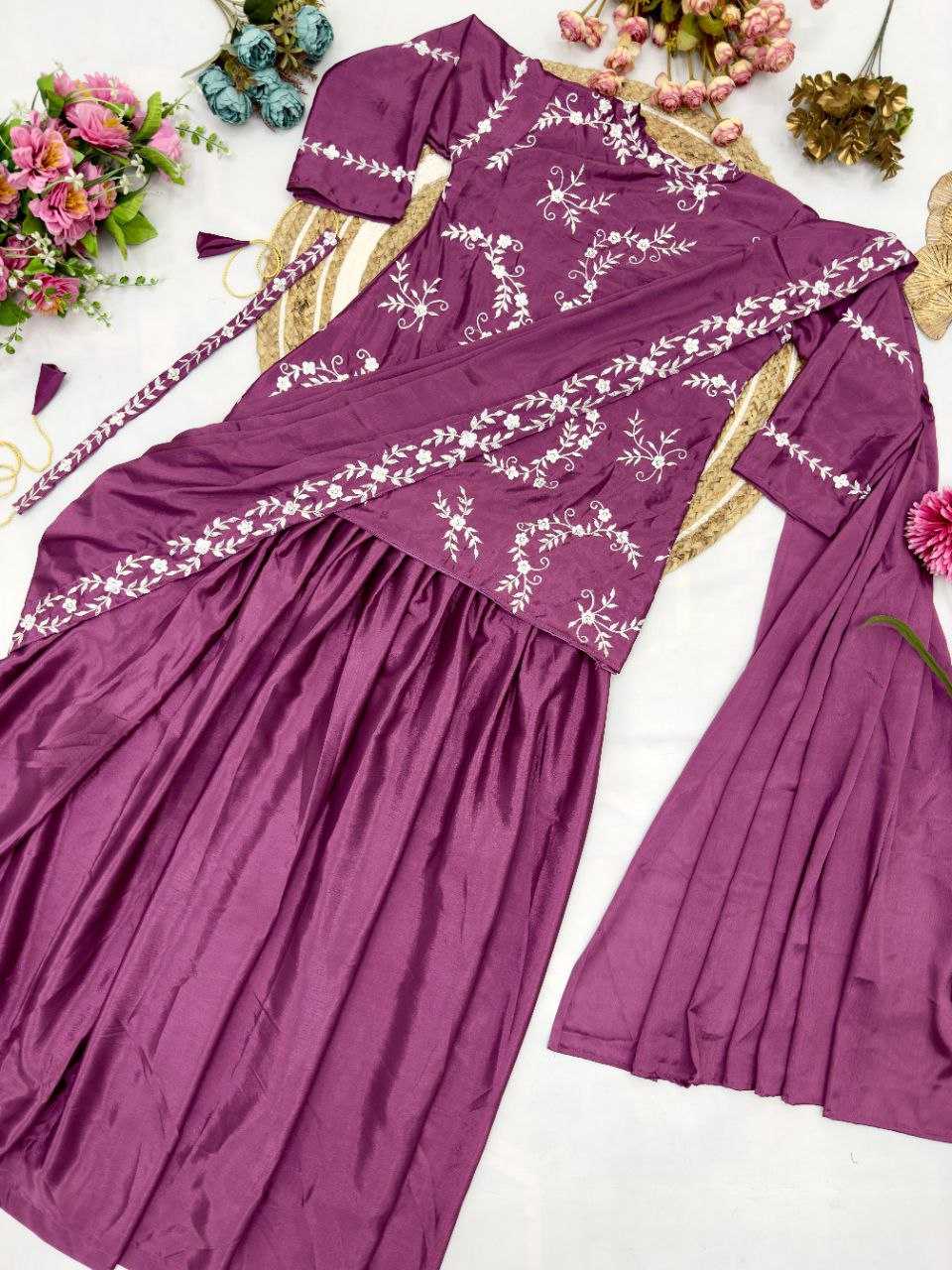 Ynf Chinon Silk KESH516 9255 Sarees Wholesale Party Wear Sarees Fancy Sarees Sequence Sarees Embroidered Sarees Manufacturer