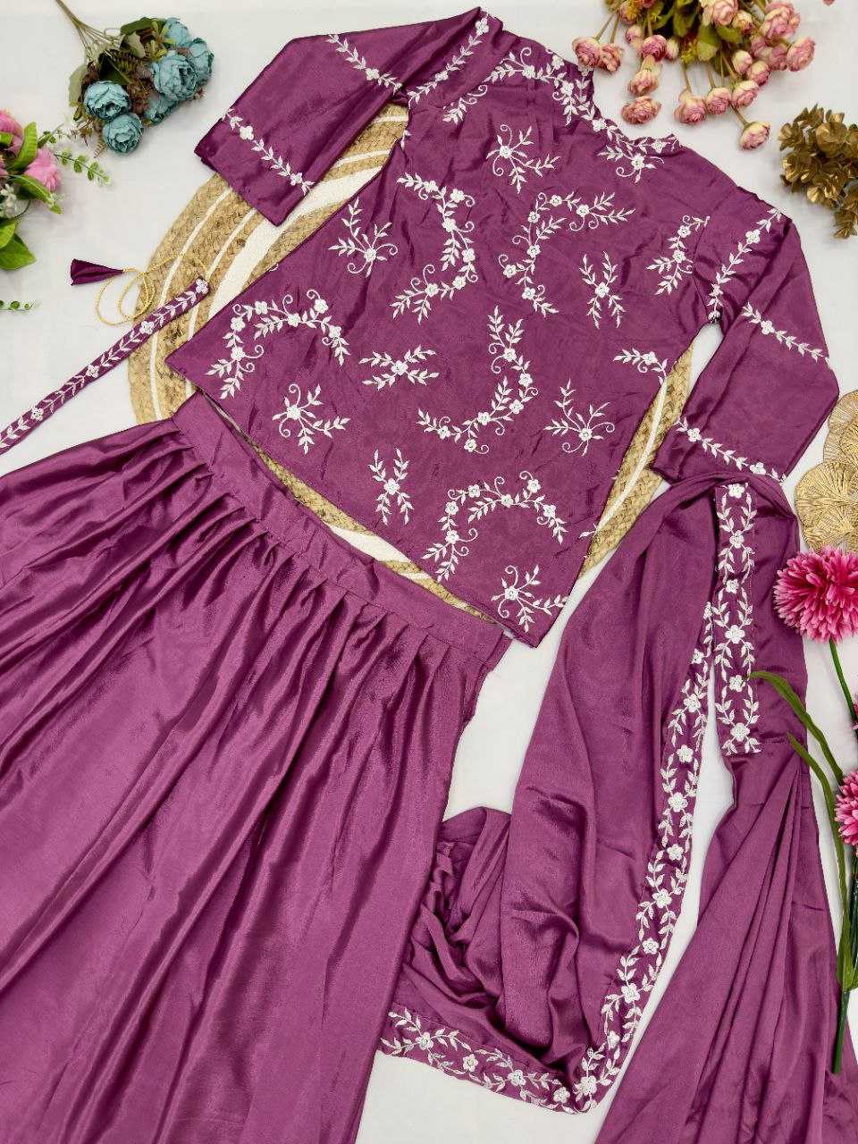 Ynf Chinon Silk KESH516 9255 Sarees Wholesale Party Wear Sarees Fancy Sarees Sequence Sarees Embroidered Sarees Manufacturer