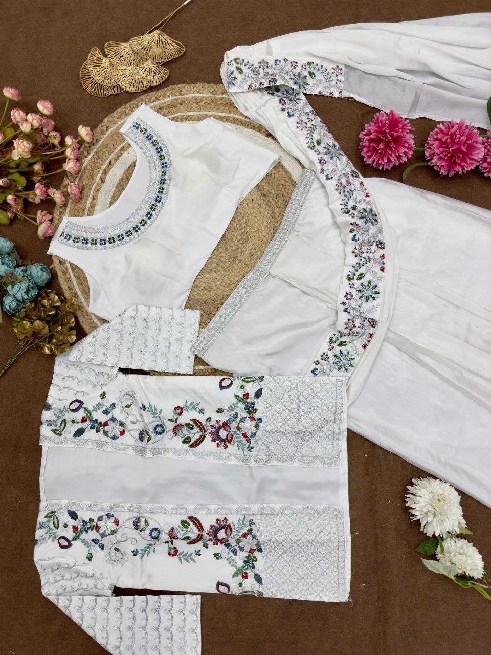 Ynf Chinon Silk KESH516 9256 Sarees Wholesale Ready To Wear Sarees Party Wear Sarees Fancy Sarees Sequence Sarees Embroidered Sarees Saree with Jacket Manufacturer