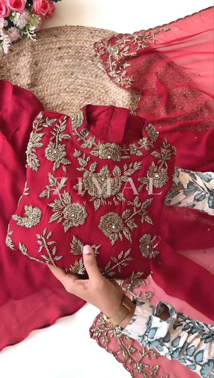Ynf Chinon Silk KESH516 9264 Suits & Dresses Wholesale Embroidery Suits Palazzo Suit Party wear suits Manufacturer