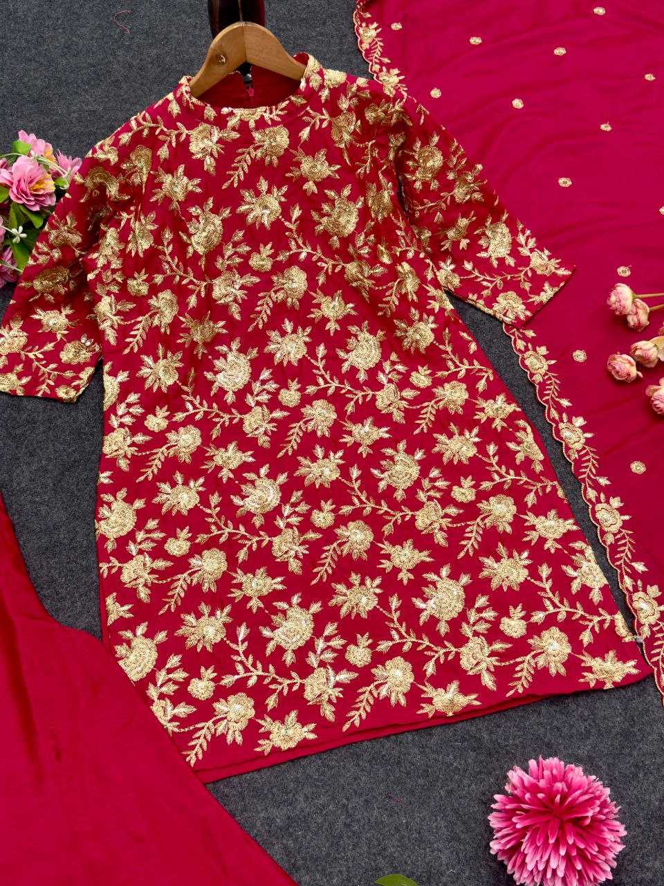Ynf Chinon Silk KESH516 9264 Suits & Dresses Wholesale Embroidery Suits Palazzo Suit Party wear suits Manufacturer