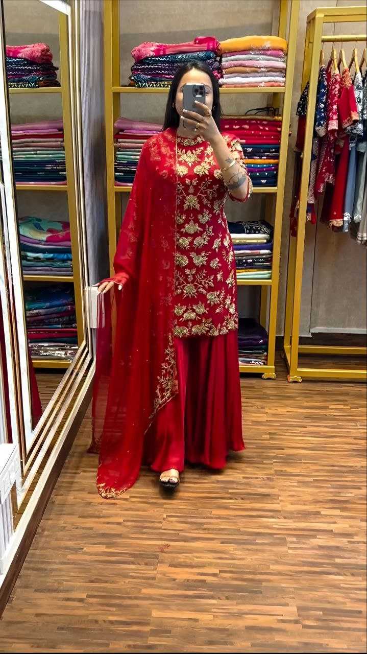 Ynf Chinon Silk KESH516 9264 Suits & Dresses Wholesale Embroidery Suits Palazzo Suit Party wear suits Manufacturer