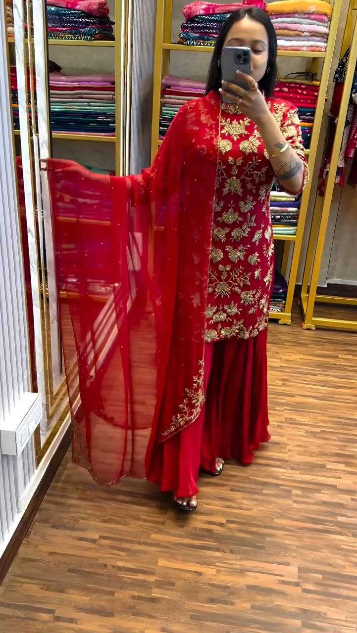 Ynf Chinon Silk KESH516 9264 Suits & Dresses Wholesale Embroidery Suits Palazzo Suit Party wear suits Manufacturer