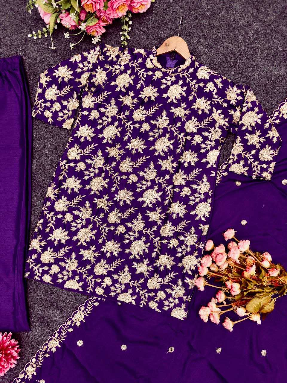 Ynf Chinon Silk KESH516 9264 Suits & Dresses Wholesale Embroidery Suits Palazzo Suit Party wear suits Manufacturer