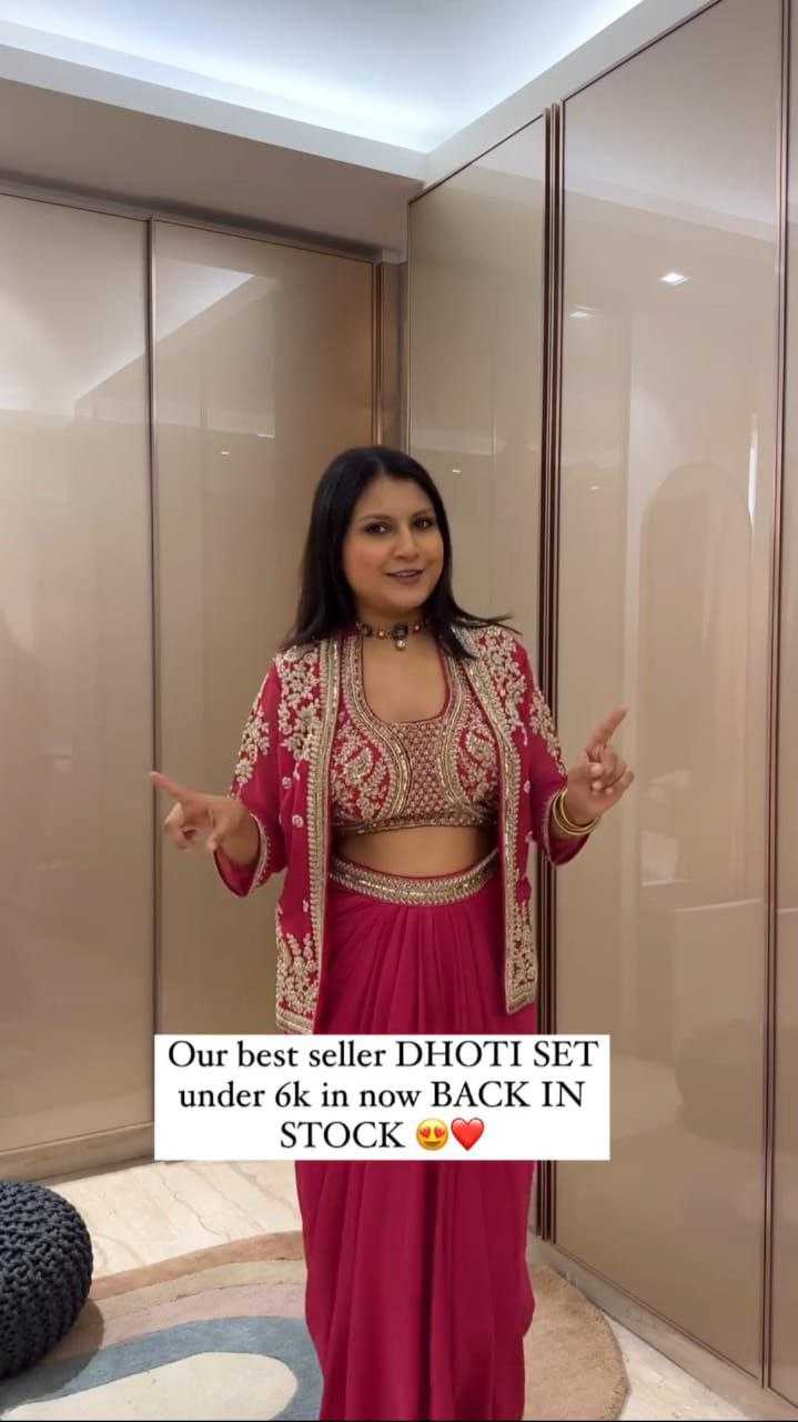 Ynf Chinon Silk KESH516 9268 Suits & Dresses Wholesale Indo Western Dresses Embroidery Suits Dhoti Salwar Suit Manufacturer