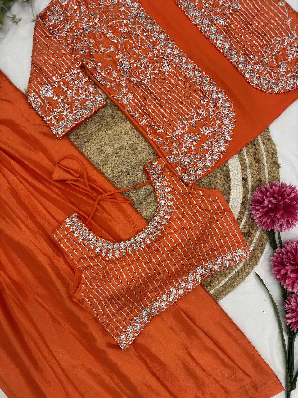 Ynf Chinon Silk KESH516 9272 Suits & Dresses Wholesale Embroidery Suits Party Wear Dresses Manufacturer