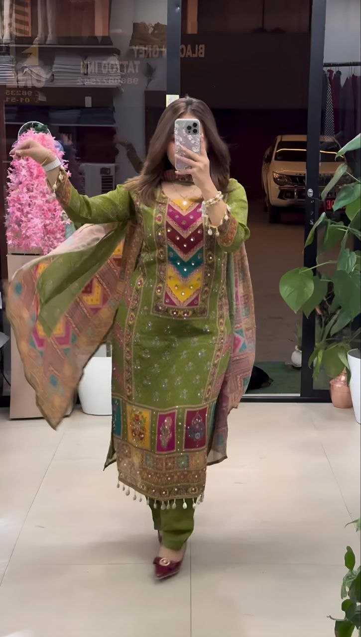Ynf Chinon Silk KESH516 9278 Suits & Dresses Wholesale Ladies Suits Printed Suits Embroidery Suits Palazzo Suit Manufacturer