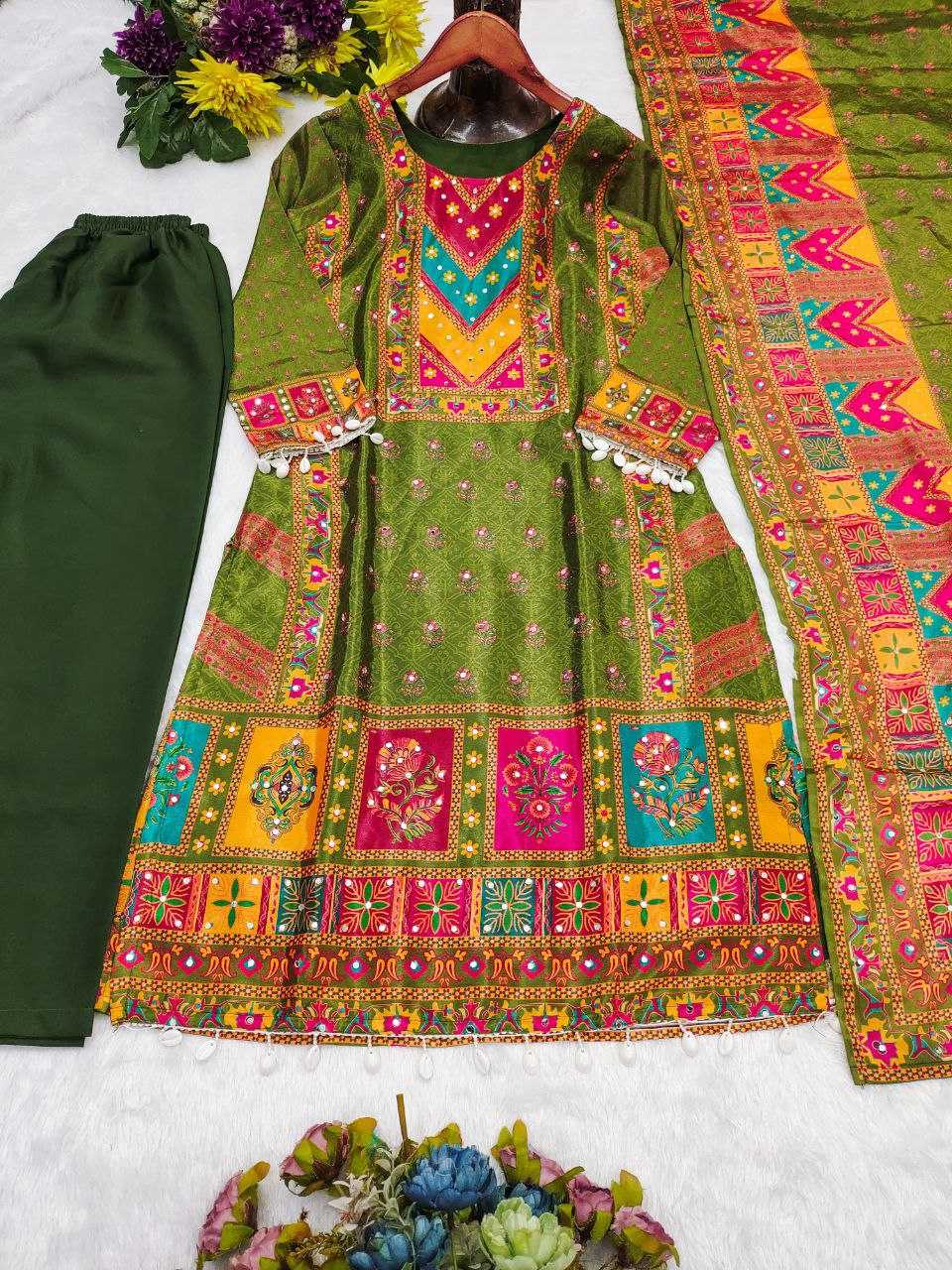 Ynf Chinon Silk KESH516 9278 Suits & Dresses Wholesale Ladies Suits Printed Suits Embroidery Suits Palazzo Suit Manufacturer