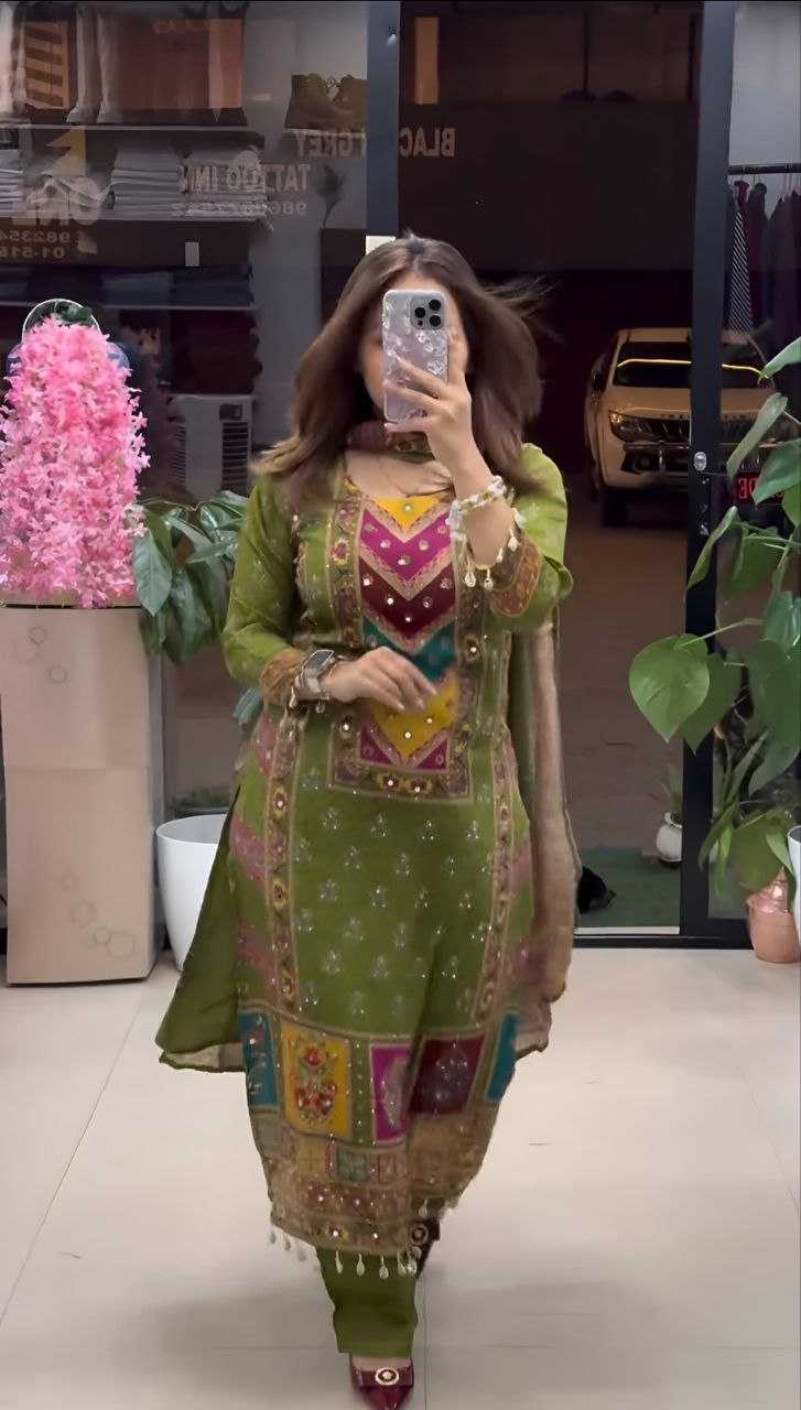 Ynf Chinon Silk KESH516 9278 Suits & Dresses Wholesale Ladies Suits Printed Suits Embroidery Suits Palazzo Suit Manufacturer