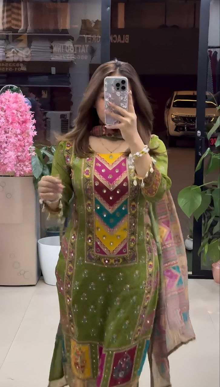 Ynf Chinon Silk KESH516 9278 Suits & Dresses Wholesale Ladies Suits Printed Suits Embroidery Suits Palazzo Suit Manufacturer
