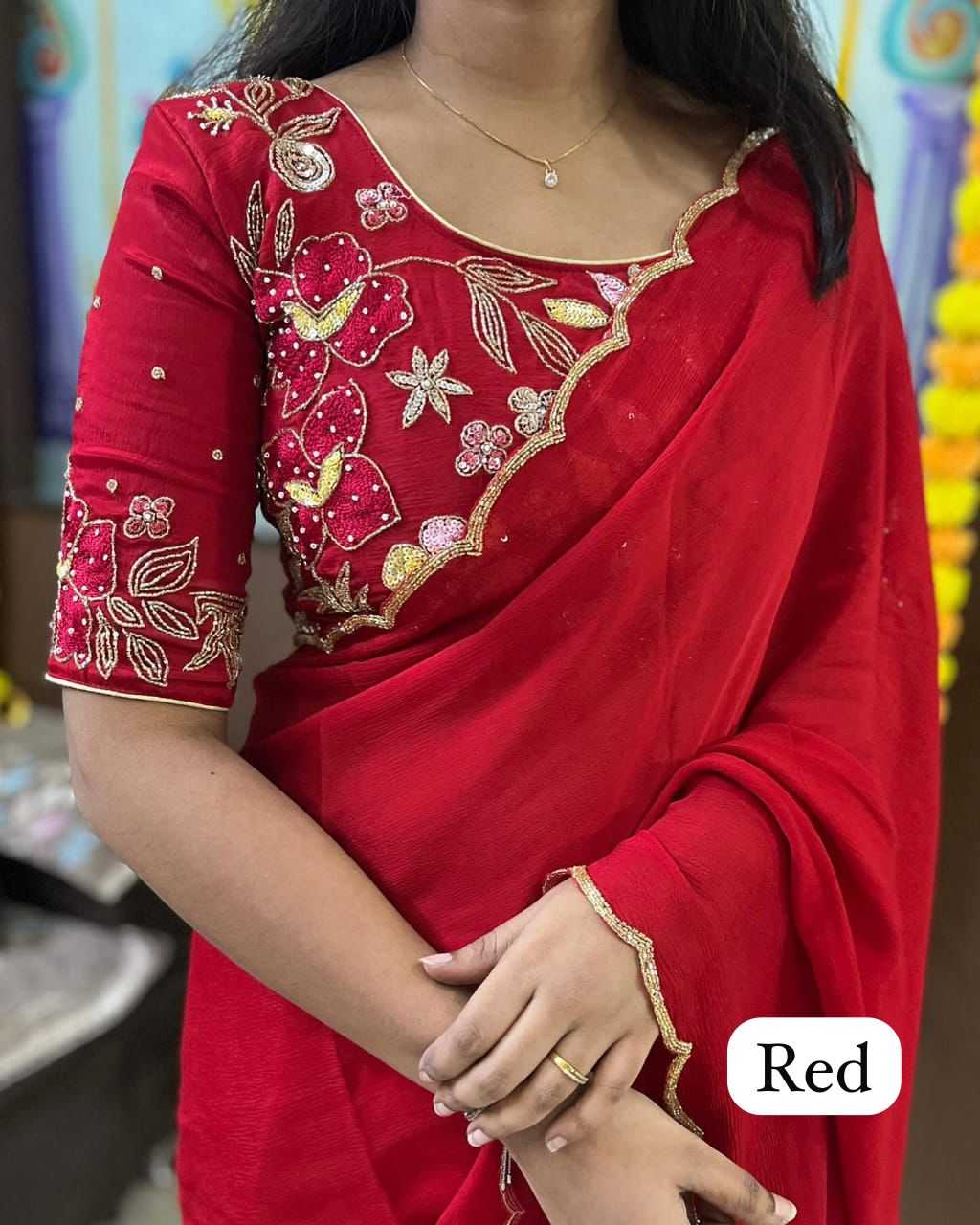 Ynf Chinon Silk RIN118 312 Silk Sarees Wedding Collections Wholesale Soft Silk Sarees Designer Silk Sarees Silk Sarees For Weddings Manufacturer