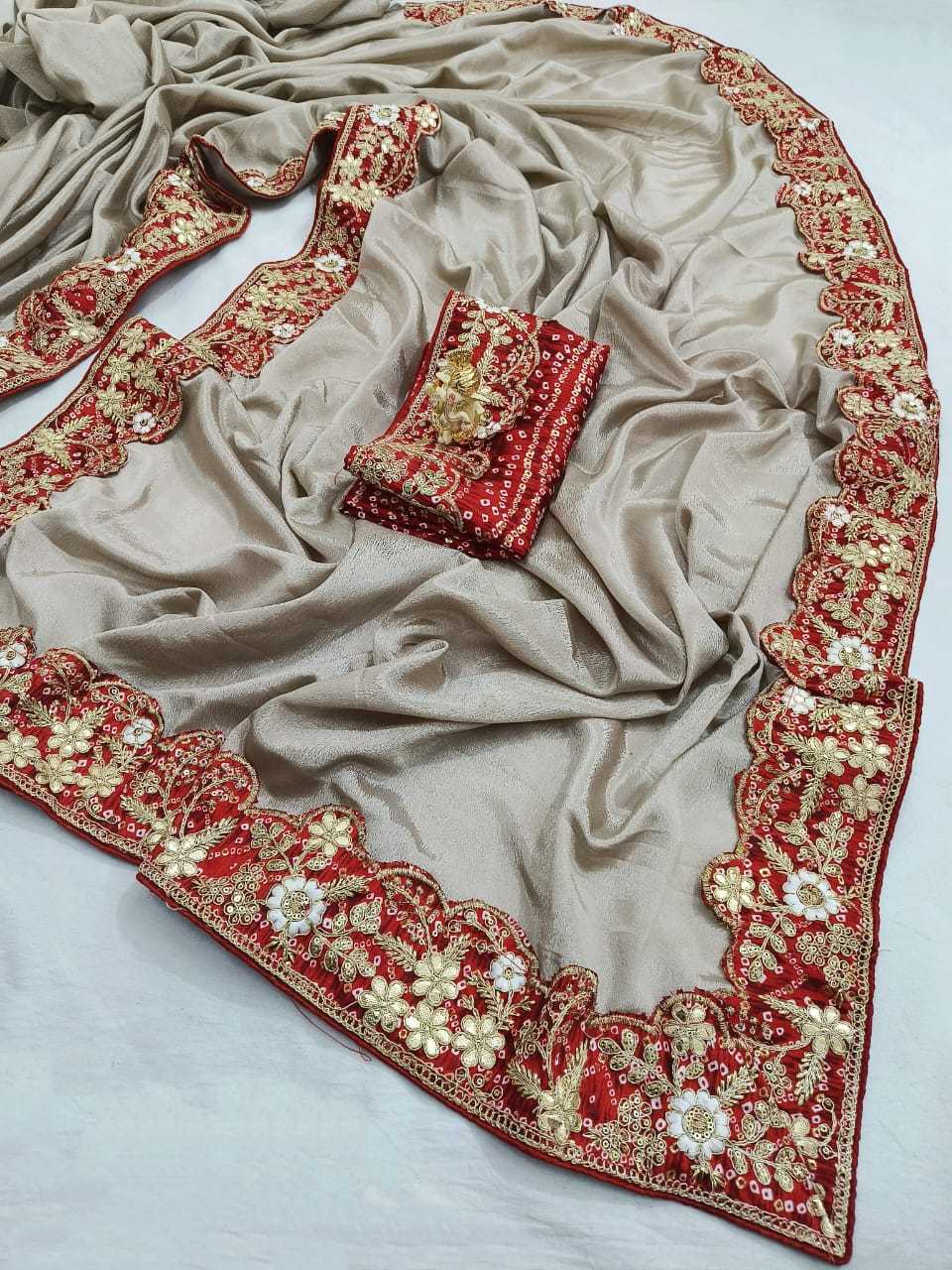 Ynf Chinon Silk RIN128 Thread Silk Sarees Wedding Collections Festive Collections Wholesale Soft Silk Sarees Printed Silk Saree Designer Silk Sarees Manufacturer
