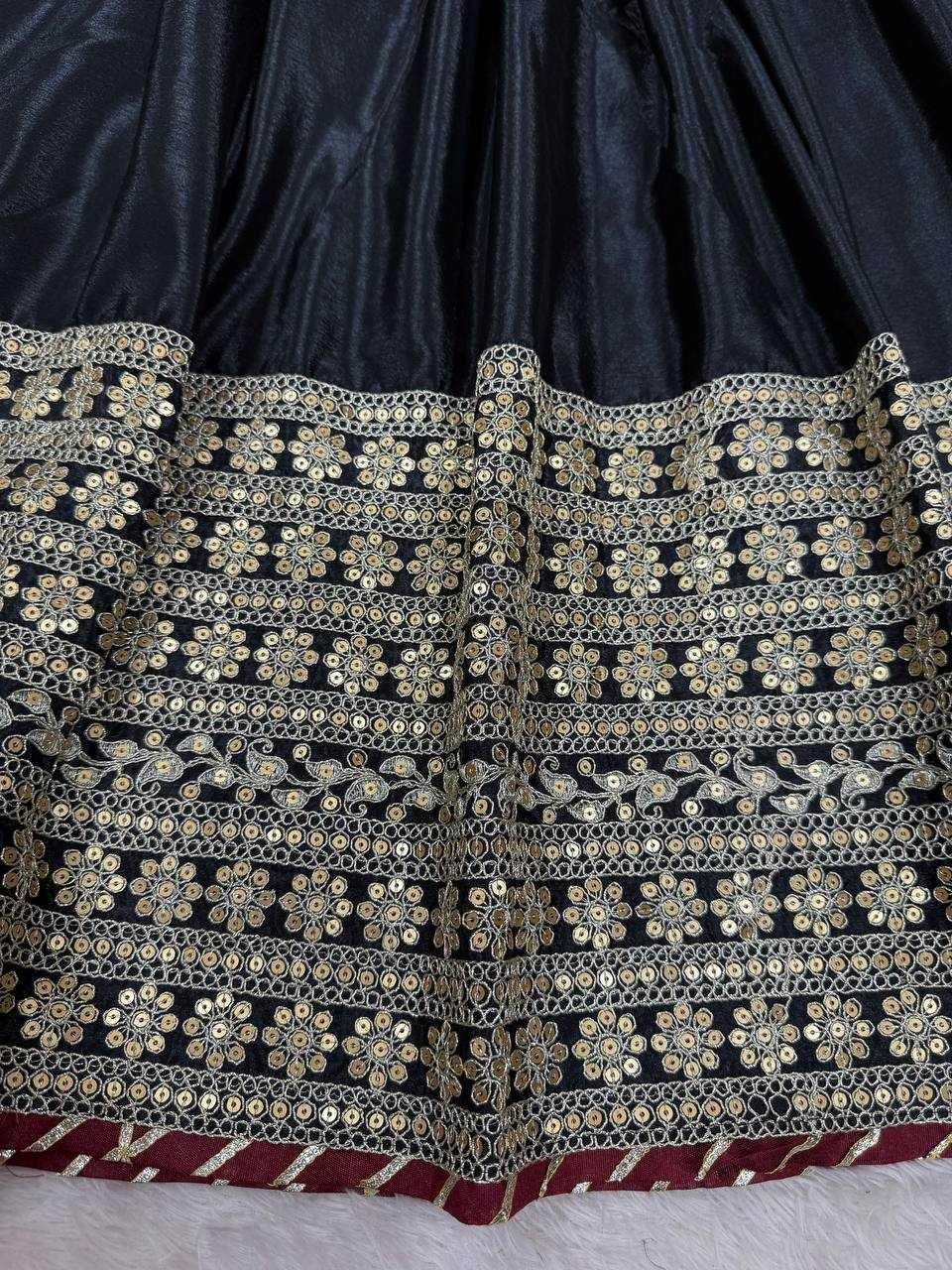 Ynf Chinon Silk RIN133 27 Gowns Wedding Collections Festive Collections Wholesale Silk Gowns Gown With Dupatta Sequin Gowns Manufacturer