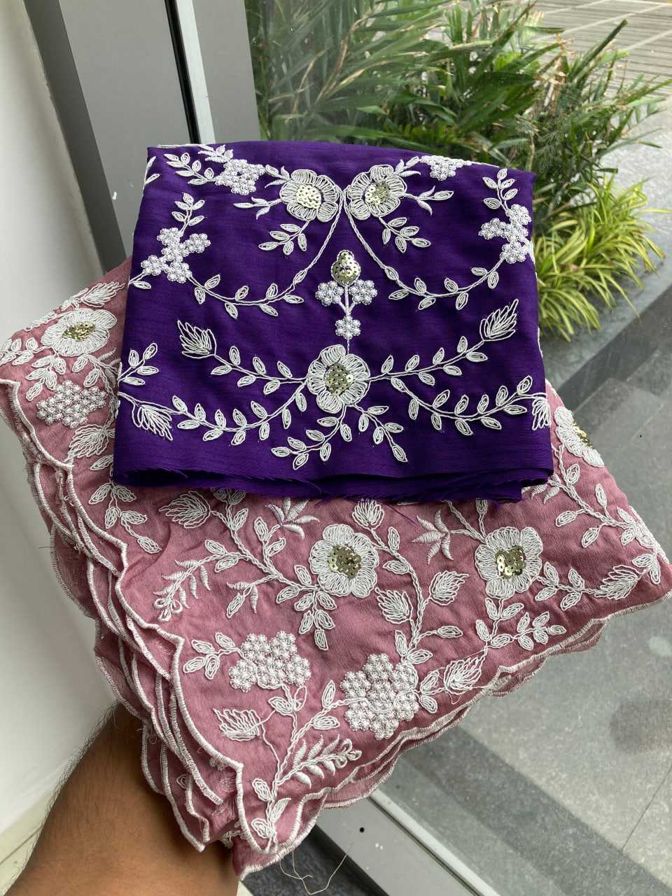 Ynf Chinon Silk RIN188 Bhakti2 Sarees Wedding Collections Festive Collections Wholesale Embroidered Sarees Silk Sarees Sarees With Blouse Manufacturer