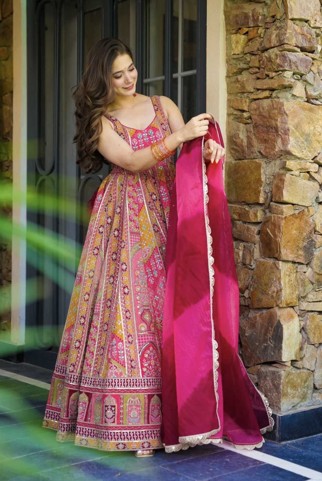 Ynf Chinon Silk RIN197 4793 Suits & Dresses Wholesale Party wear suits Bridal Suits Designer Suits Manufacturer