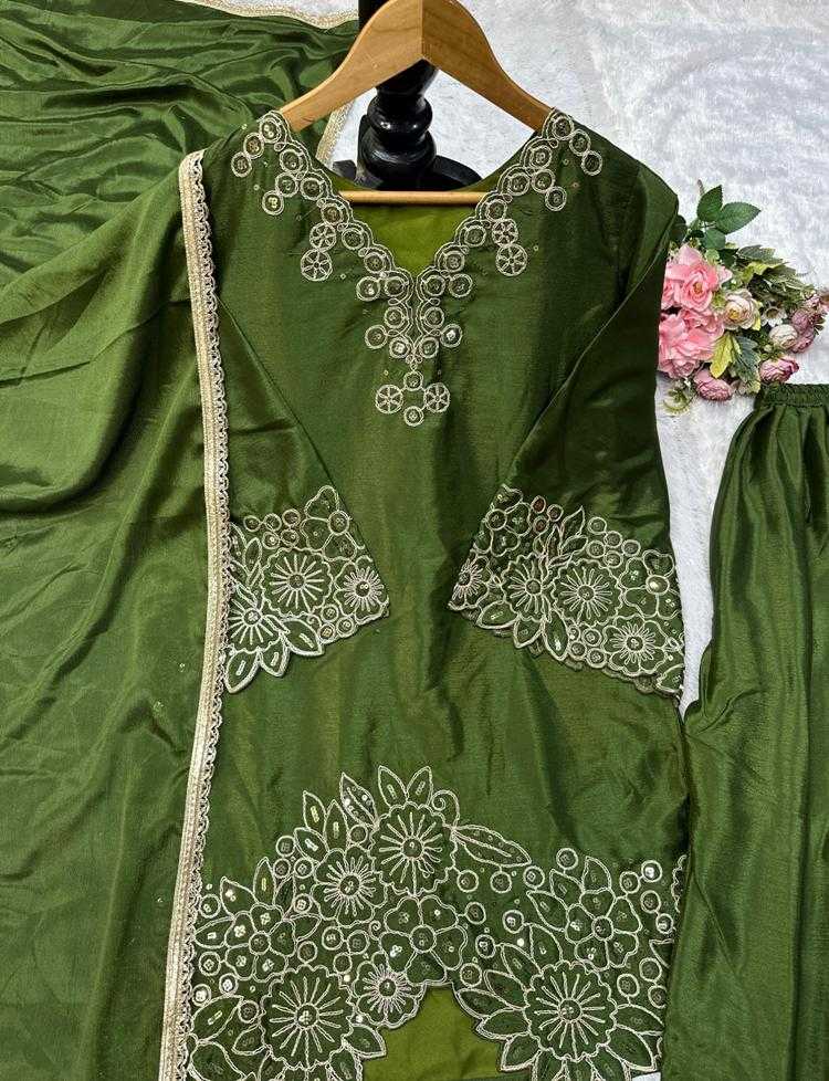 Ynf Chinon Silk RIN222 HAVY Suits & Dresses Wedding Collections Festive Collections Wholesale Sharara Salwar Suits Embroidery Suits Ladies Silk Suit Manufacturer