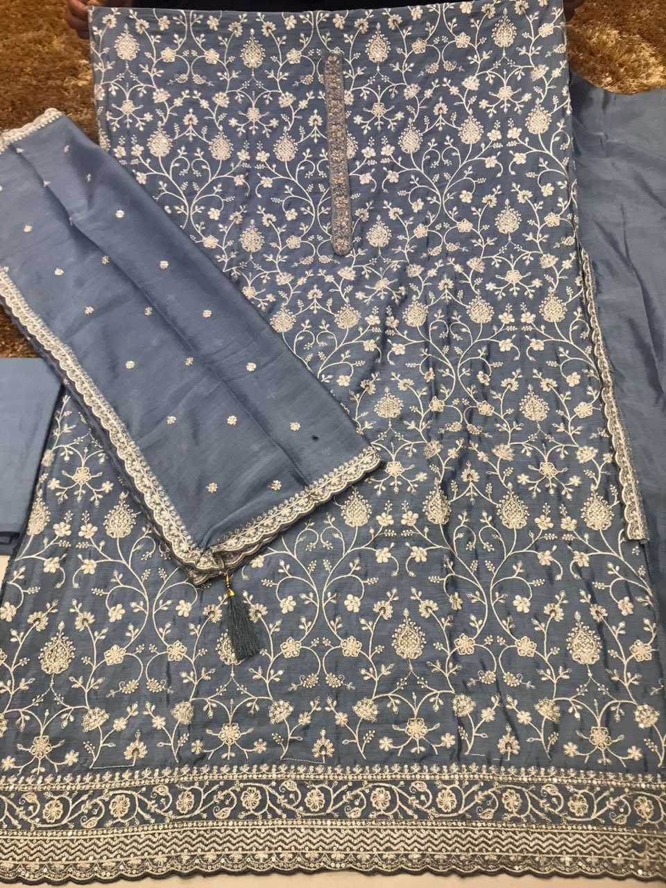Ynf Chinon Suits & Dresses Wholesale Ladies Suits Zari Work Suit Embroidered Suits Manufacturer