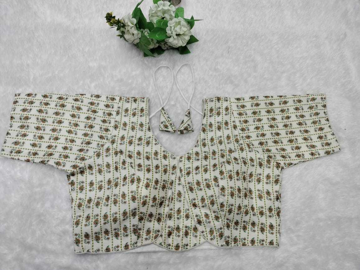 Ynf Cotton Cambric KESH356 Camric Readymade Blouses Festive Collections Wholesale Printed Blouse Cotton Blouse Onam Collections Manufacturer