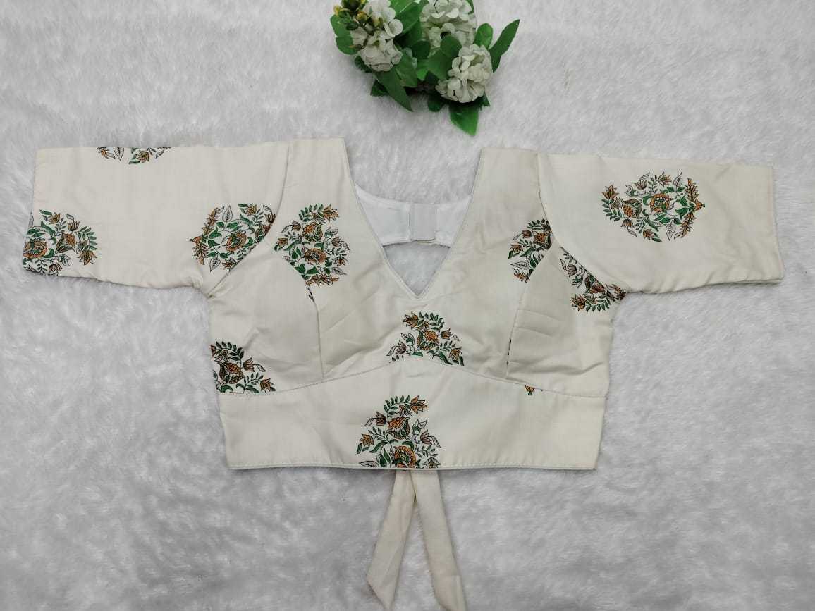 Ynf Cotton Cambric KESH356 Camric Readymade Blouses Festive Collections Wholesale Printed Blouse Cotton Blouse Onam Collections Manufacturer