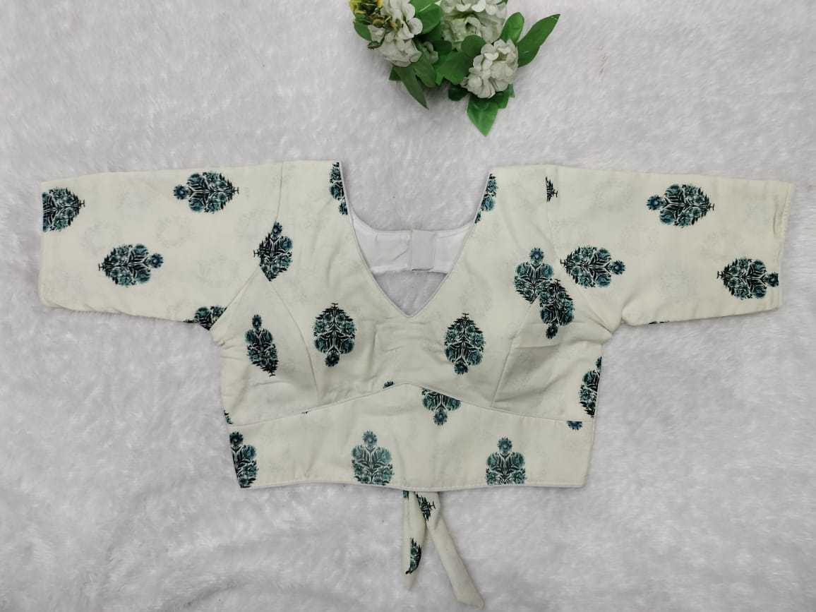Ynf Cotton Cambric KESH356 Camric Readymade Blouses Festive Collections Wholesale Printed Blouse Cotton Blouse Onam Collections Manufacturer