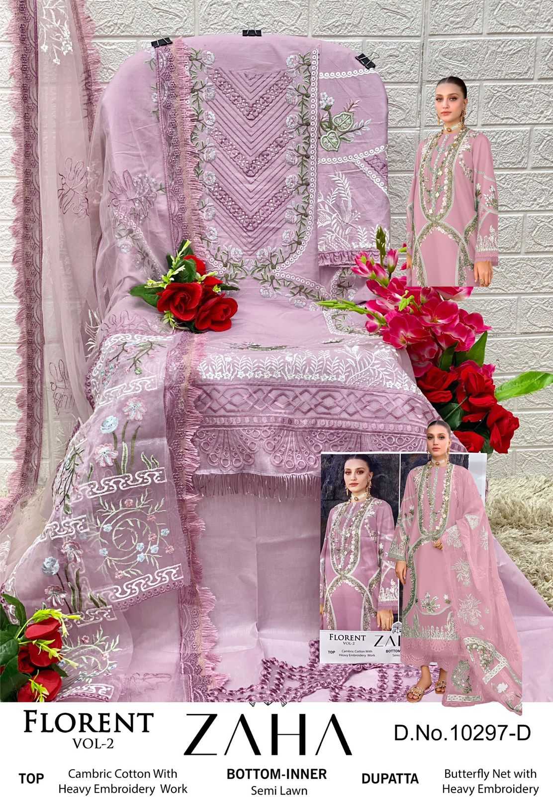 Ynf Cotton Cambric KESH444 10297 Suits & Dresses Wedding Collections Wholesale Embroidery Suits Cotton Suits Designer Suits Manufacturer