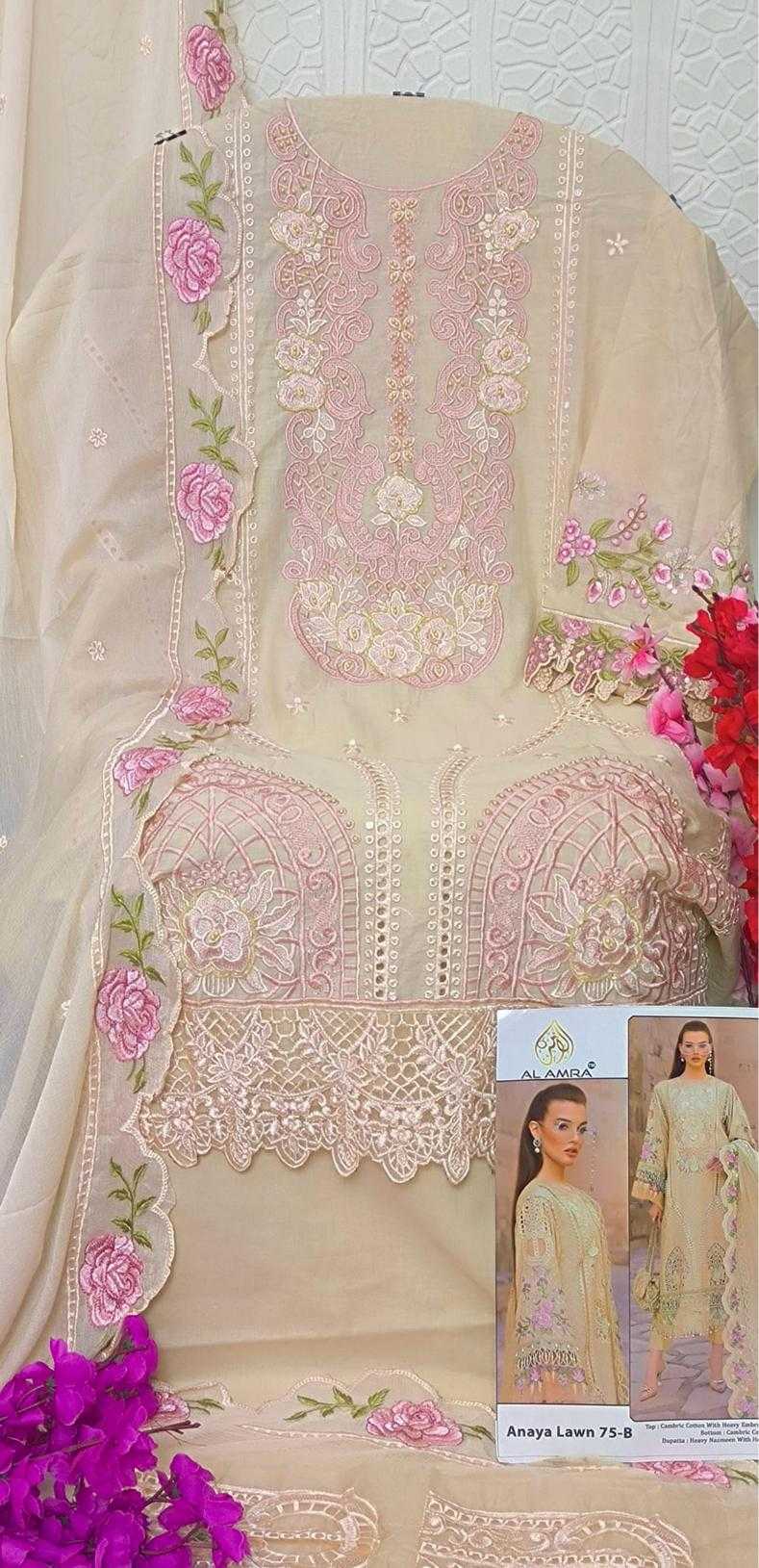 Ynf Cotton Cambric KESH444 ZF ANAYA LAWN 75 Suits & Dresses Wholesale Embroidery Suits Cotton Suits Designer Suits Manufacturer