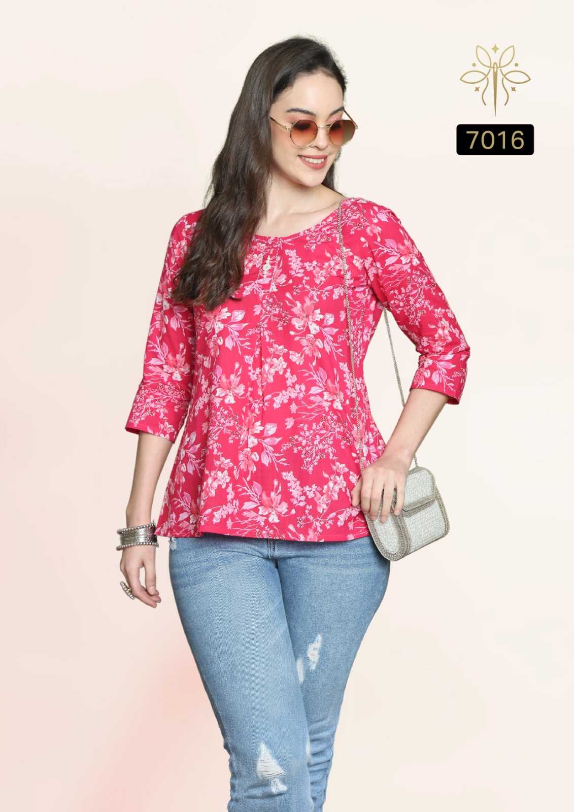 Ynf Cotton Cambric RIN190 Rajnandini Aaradhya Vol-24 Setwise Collections Wholesale Kurtis Catalogs Manufacturer