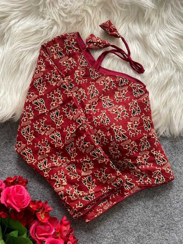 Ynf Cotton KESH426 Ajrakh 16 Readymade Blouses Festive Collections Wholesale Blouse Designer Blouse Party Wear Blouse Manufacturer