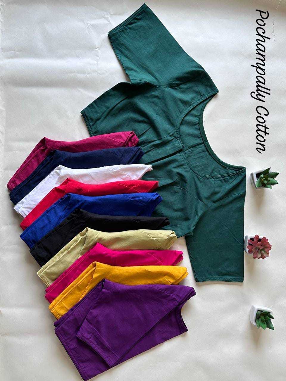 Ynf Cotton KESH437 Pochampally Readymade Blouses Wholesale Blouse Designer Blouse Cotton Blouse Manufacturer