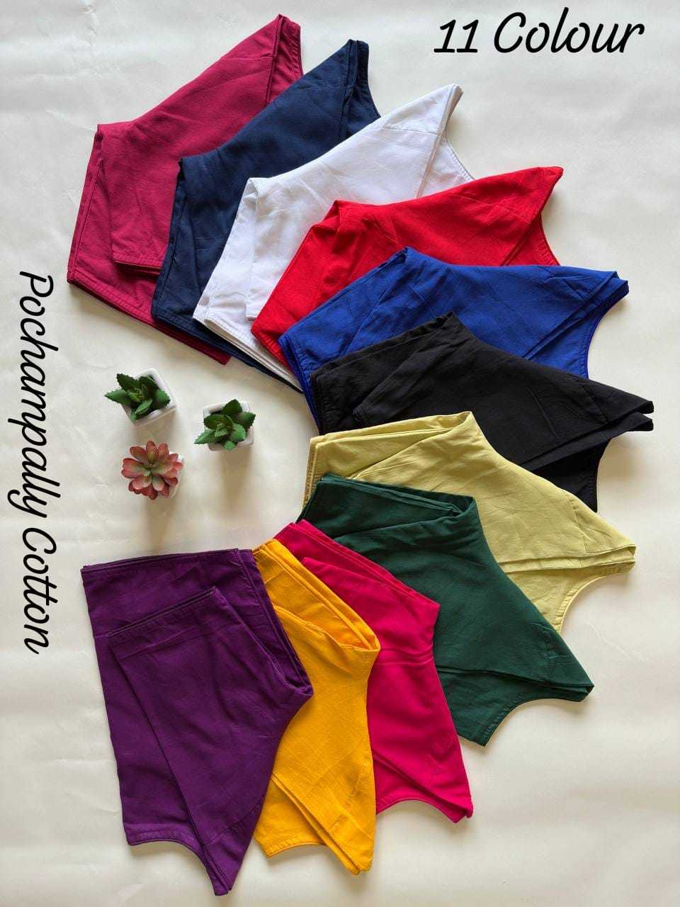 Ynf Cotton KESH437 Pochampally Readymade Blouses Wholesale Blouse Designer Blouse Cotton Blouse Manufacturer