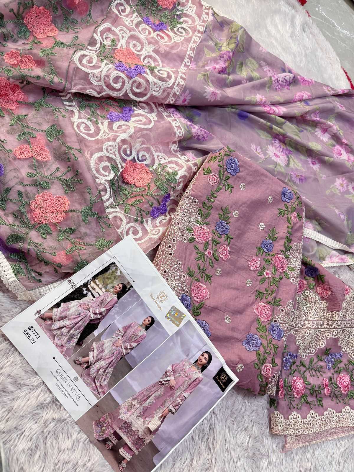 Ynf Cotton KESH444 Ziaaz Designs-773 Suits & Dresses Islamic Clothing Festive Collections Wholesale Pakistani Suits Embroidery Suits Cotton Suits Manufacturer