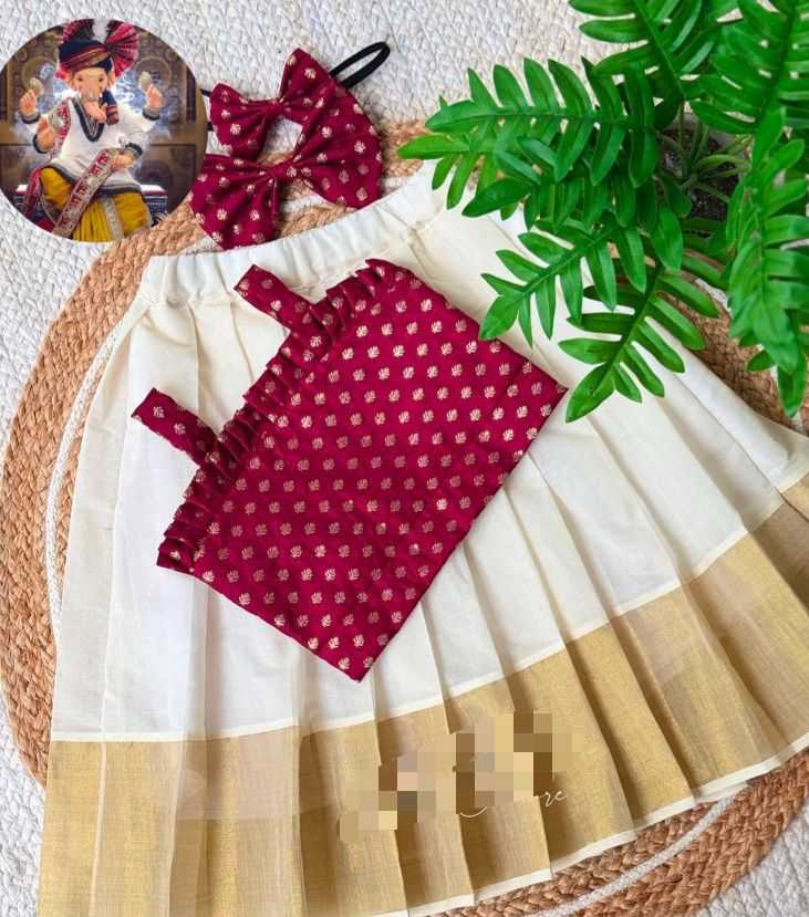 Ynf Cotton KESH493 rakshabandhan Kids Wear Festive Collections Wholesale Kids Lehenga Kids Lehenga Choli Baby Girl Lehenga Onam Collections Manufacturer