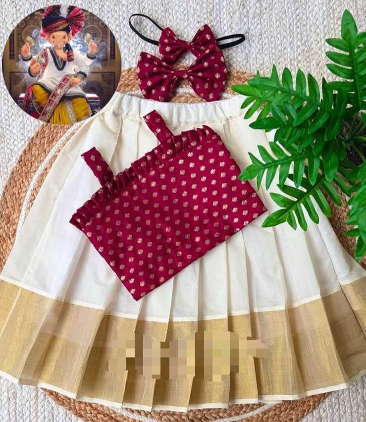 Ynf Cotton KESH493 rakshabandhan Kids Wear Festive Collections Wholesale Kids Lehenga Kids Lehenga Choli Baby Girl Lehenga Onam Collections Manufacturer