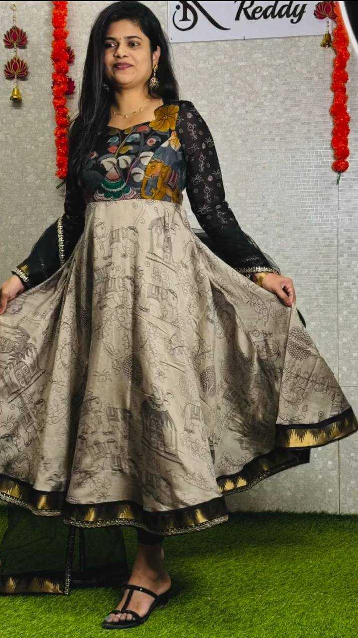 Ynf Cotton KESH496 489 Gowns Wholesale Printed Gowns Fancy Gowns Anarkali Gown Manufacturer
