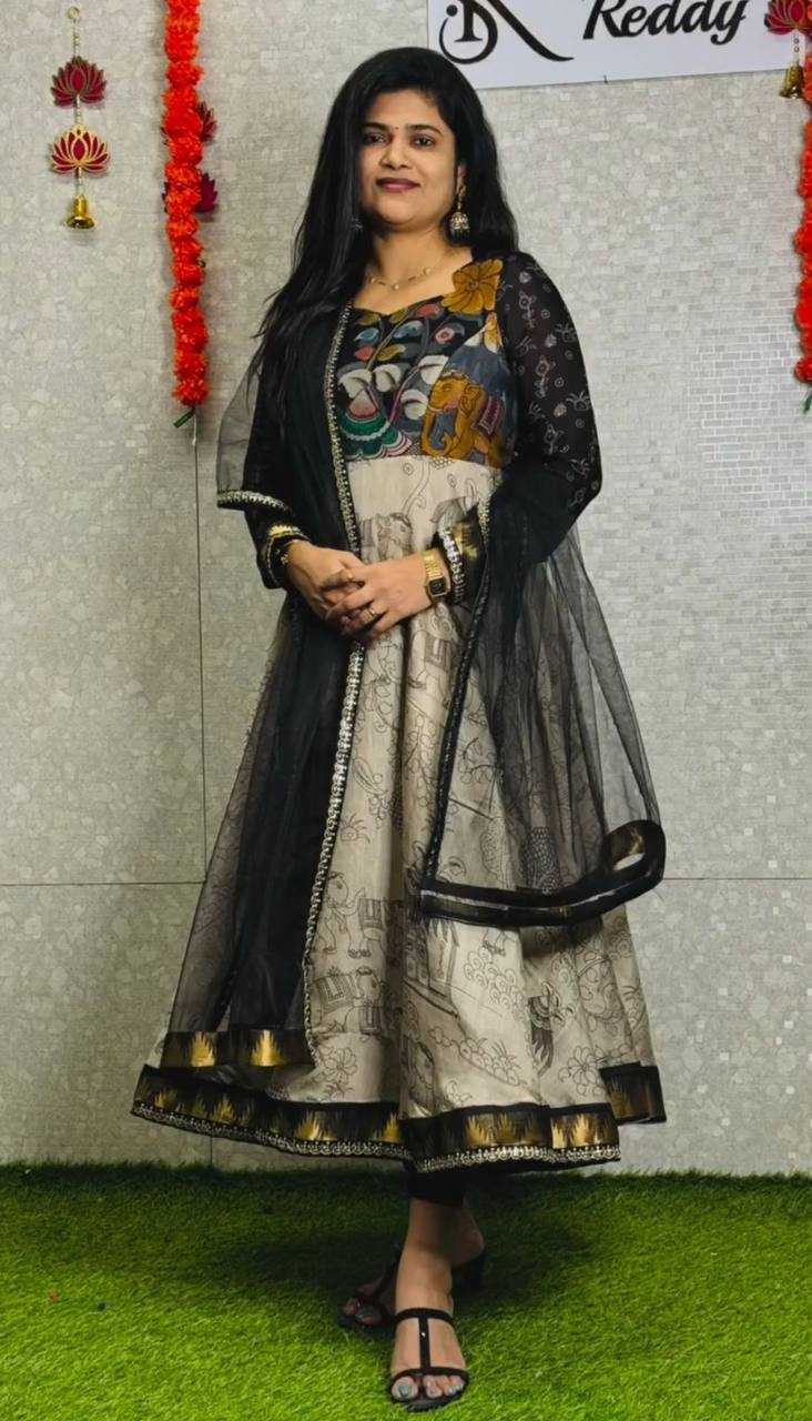 Ynf Cotton KESH496 489 Gowns Wholesale Printed Gowns Fancy Gowns Anarkali Gown Manufacturer