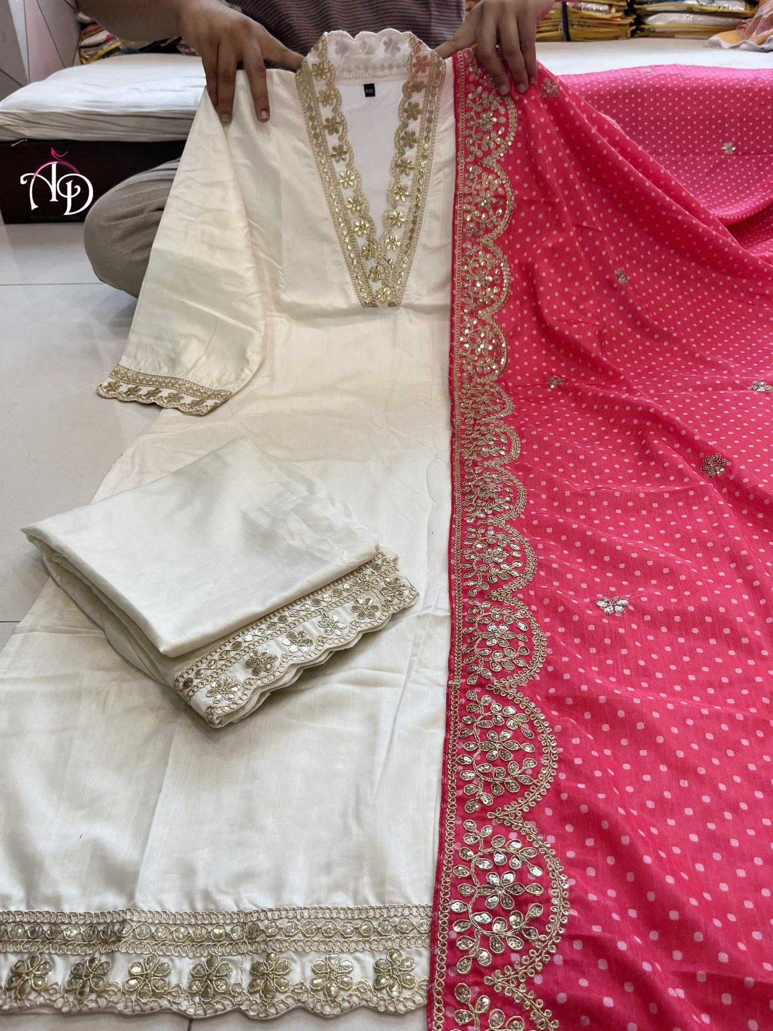 Ynf Cotton KESH502 1004 Suits & Dresses Festive Collections Wholesale Embroidery Suits Cotton Suits Onam Collections Manufacturer