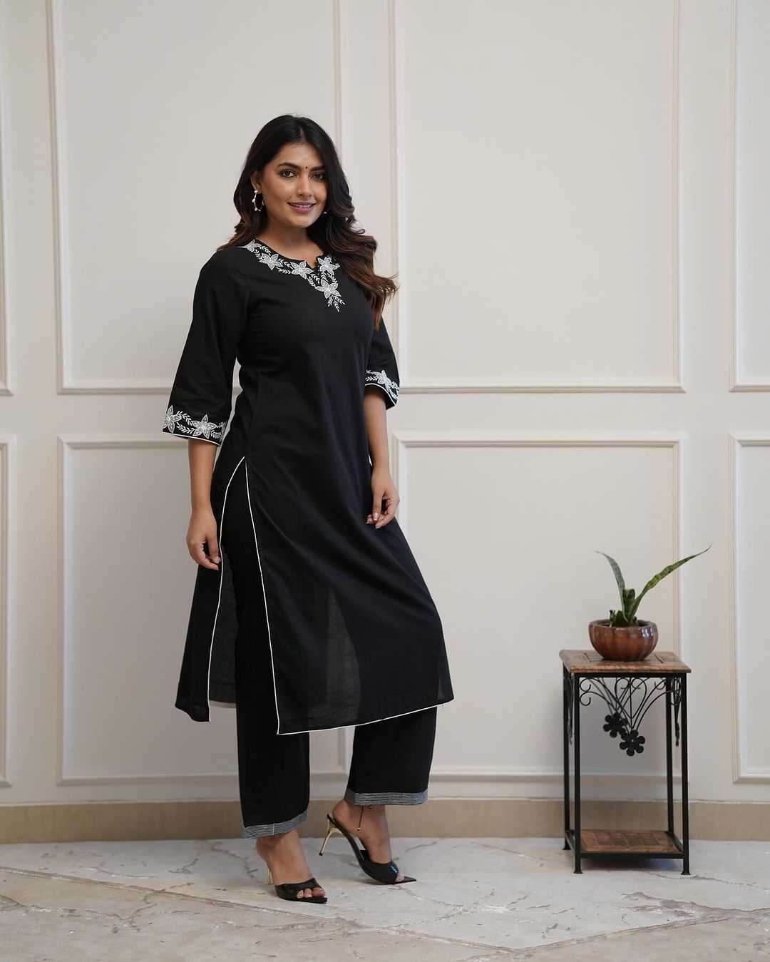 Ynf Cotton KESH502 Upgrade Kurti Wholesale Designer Kurtis Embroidered Kurtis Kurti With Palazzo Manufacturer