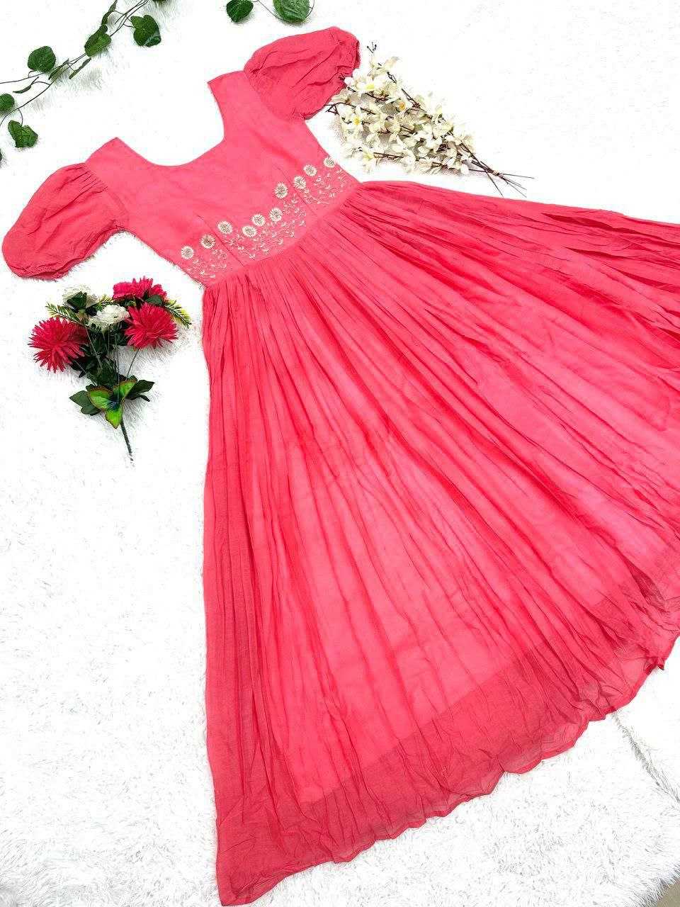 Ynf Cotton KESH505 101 Gowns Wholesale Party Wear Gowns Designer Gowns Manufacturer