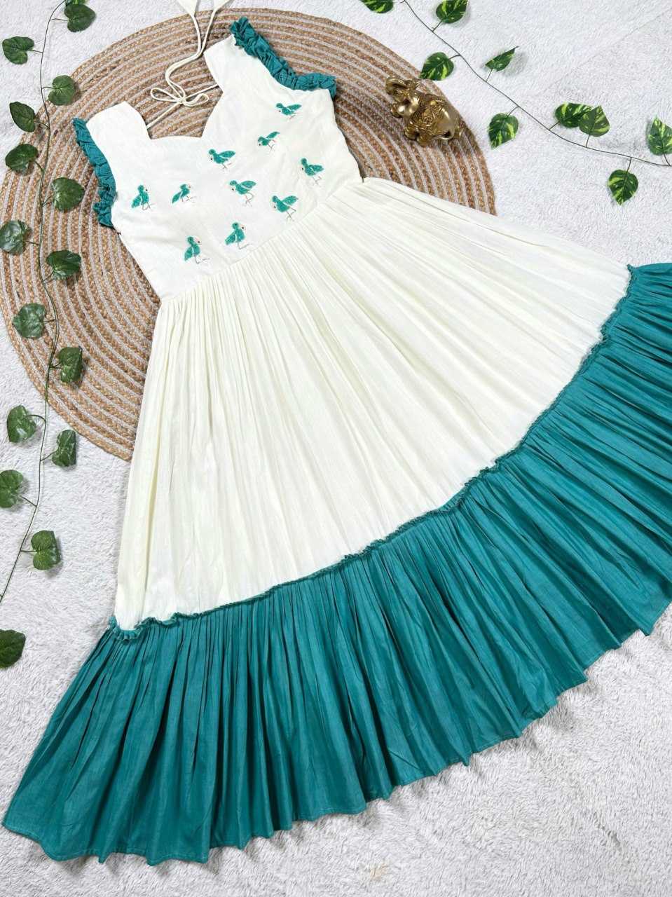 Ynf Cotton KESH505 356 Gowns Wholesale Printed Gowns Fancy Gowns Long Gowns Manufacturer