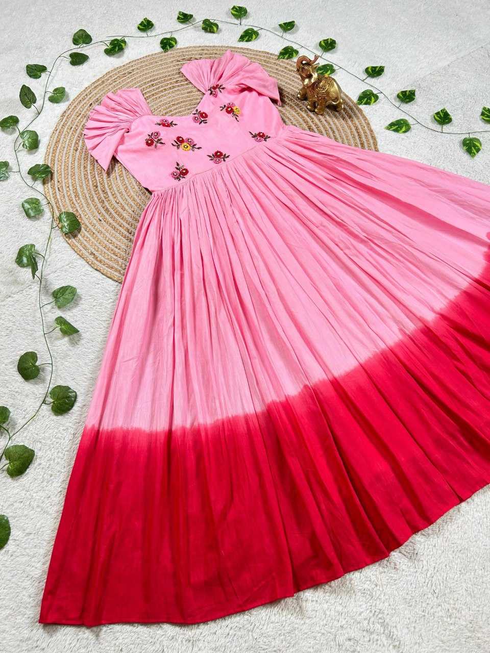 Ynf Cotton KESH505 356 Gowns Wholesale Printed Gowns Fancy Gowns Long Gowns Manufacturer