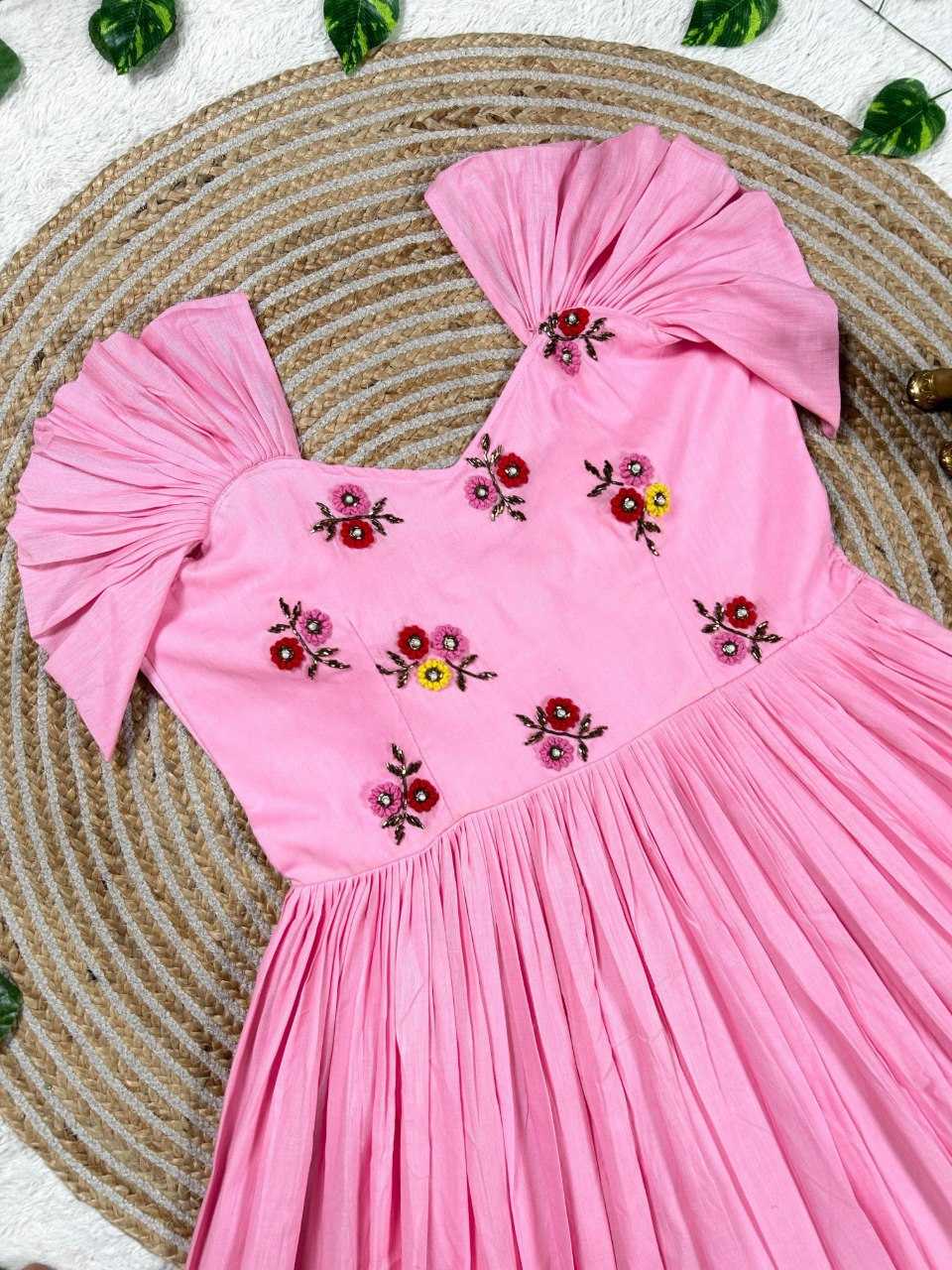 Ynf Cotton KESH505 356 Gowns Wholesale Printed Gowns Fancy Gowns Long Gowns Manufacturer