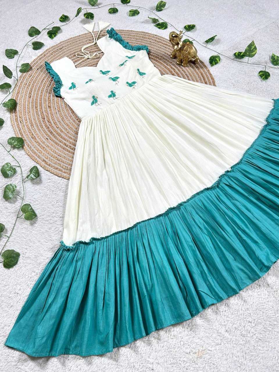 Ynf Cotton KESH505 356 Gowns Wholesale Printed Gowns Fancy Gowns Long Gowns Manufacturer