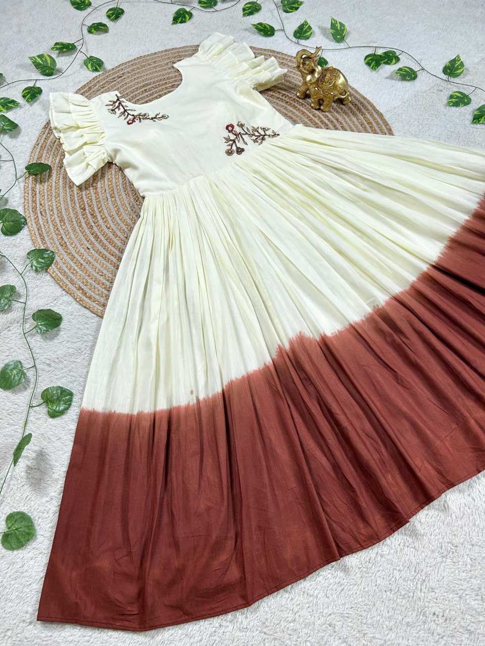 Ynf Cotton KESH505 356 Gowns Wholesale Printed Gowns Fancy Gowns Long Gowns Manufacturer