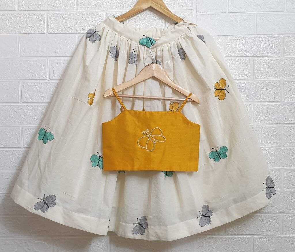Ynf Cotton RIN107 375 Kids Wear Wholesale Kids Lehenga Kids Lehenga Choli Baby Girl Lehenga Manufacturer