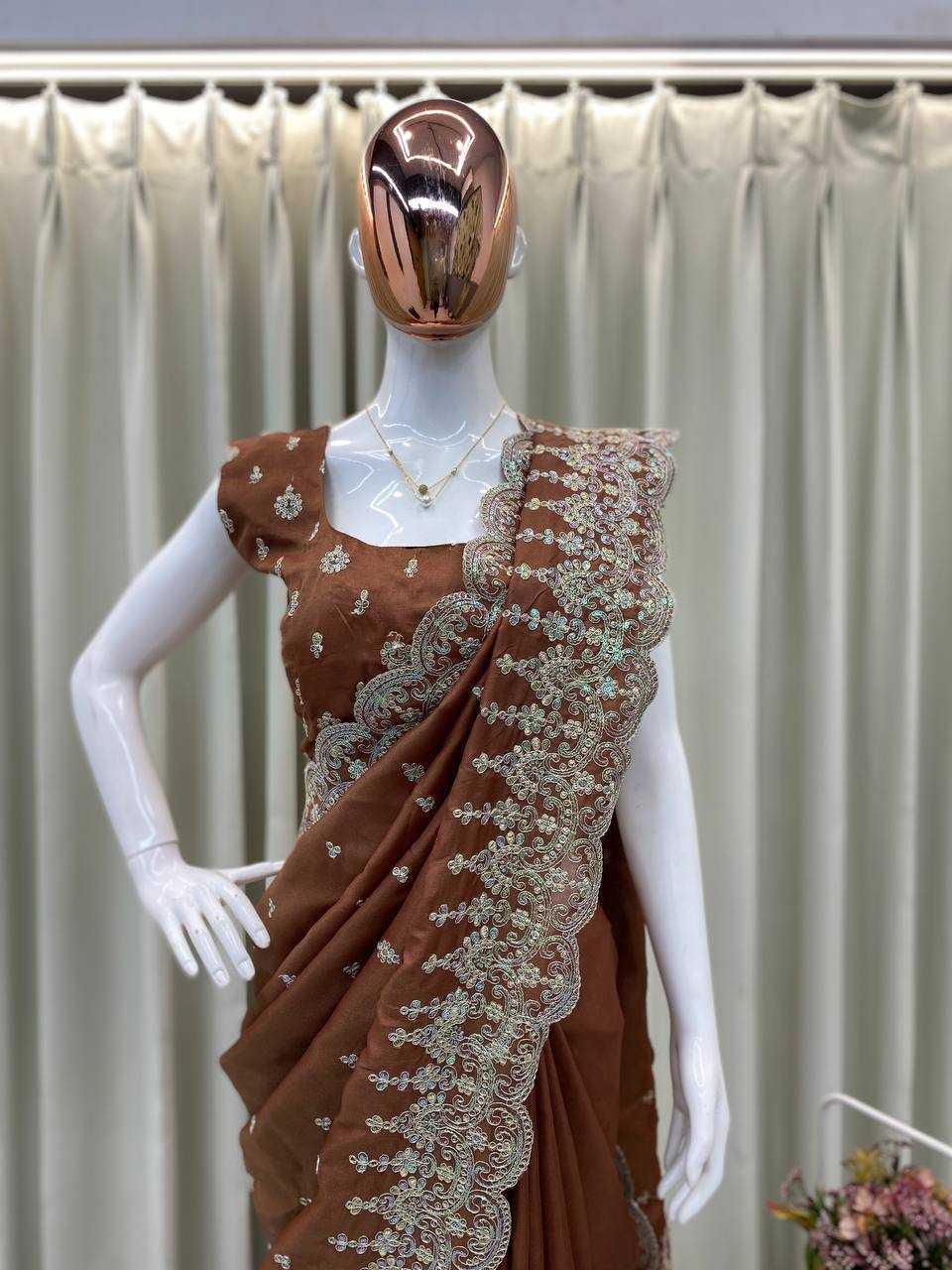 Ynf Cotton RIN110 366 Sarees Wedding Collections Festive Collections Wholesale Sequence Sarees Embroidered Sarees Cutwork Saree Manufacturer