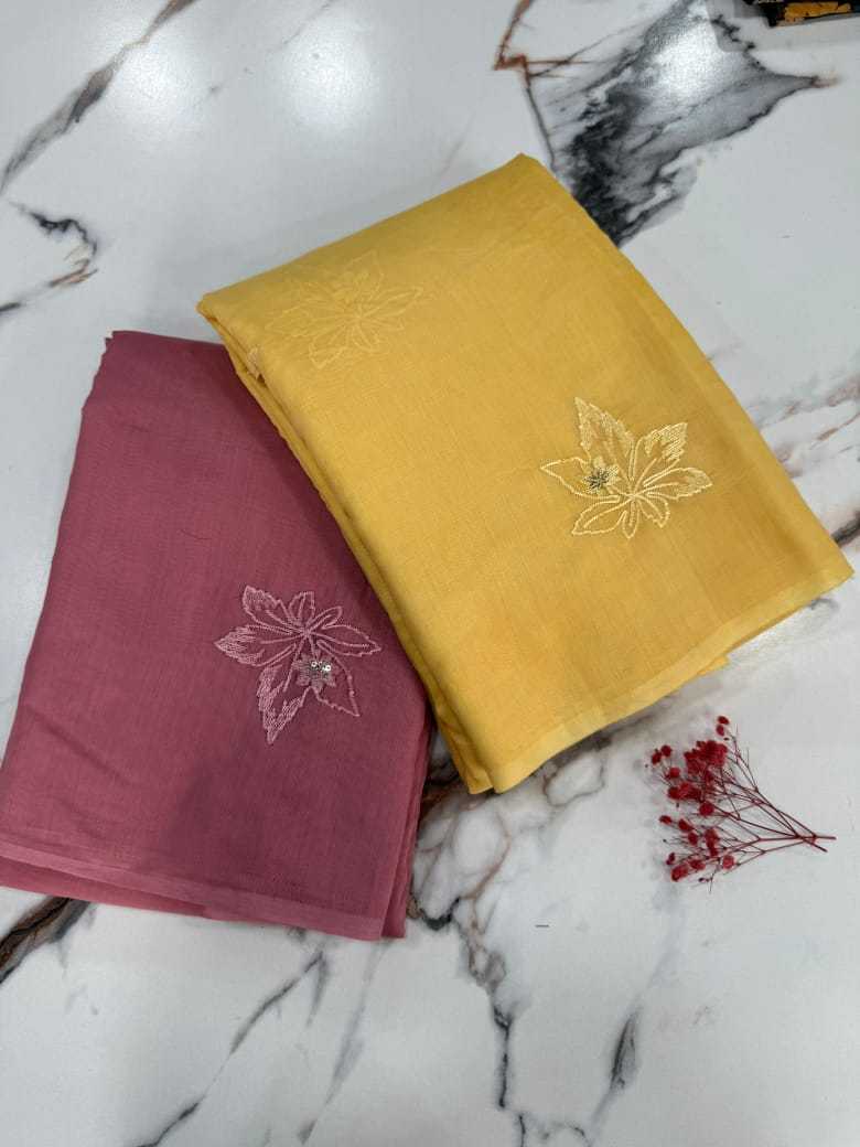 Ynf Cotton RIN178 flower Sarees Wedding Collections Festive Collections Wholesale Designer Sarees Chanderi Sarees Embroidered Sarees Manufacturer